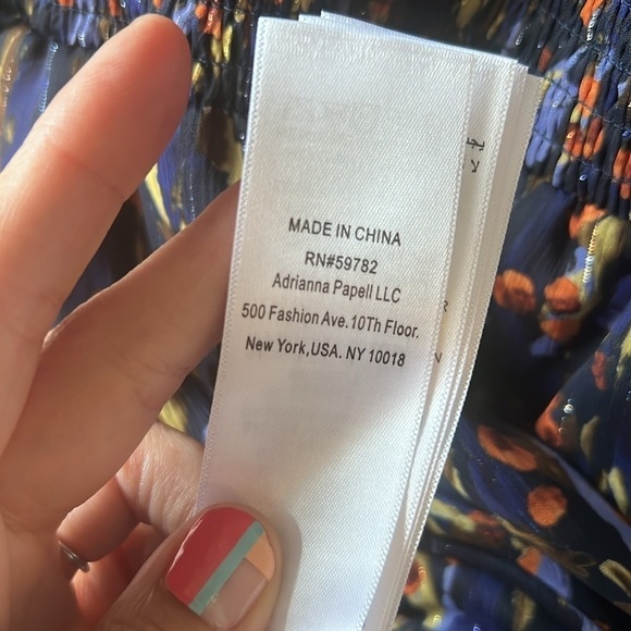 Aidan Mattox Halter Smocked Printed Dress - Picture 9 of 10